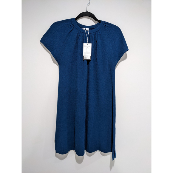 Uniqlo Dresses & Skirts - NWT Uniqlo U Teal Linen Blend Flared Tee Dress Size XS